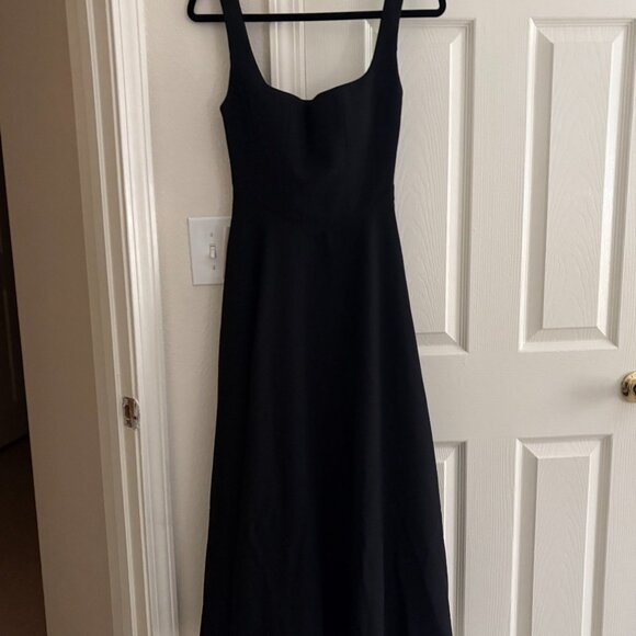 NWT Oddmuse The Ultimate Muse High Waist Square Neck Midi Dress - Picture 5 of 5